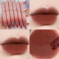 Matte lip and cheek blush in six shades with velvet soft mist texture and non-stick formula