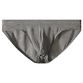 Modal low waist Jacquard ice silk briefs in colourful blue on a white background