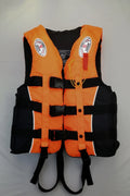 Universal adult life jacket in blue, 300D polyester Oxford cloth, EPE foam buoyancy vest for windsurfing and kayaking