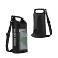 2L PVC waterproof dry bag for mobile phone protection during swimming and beach activities