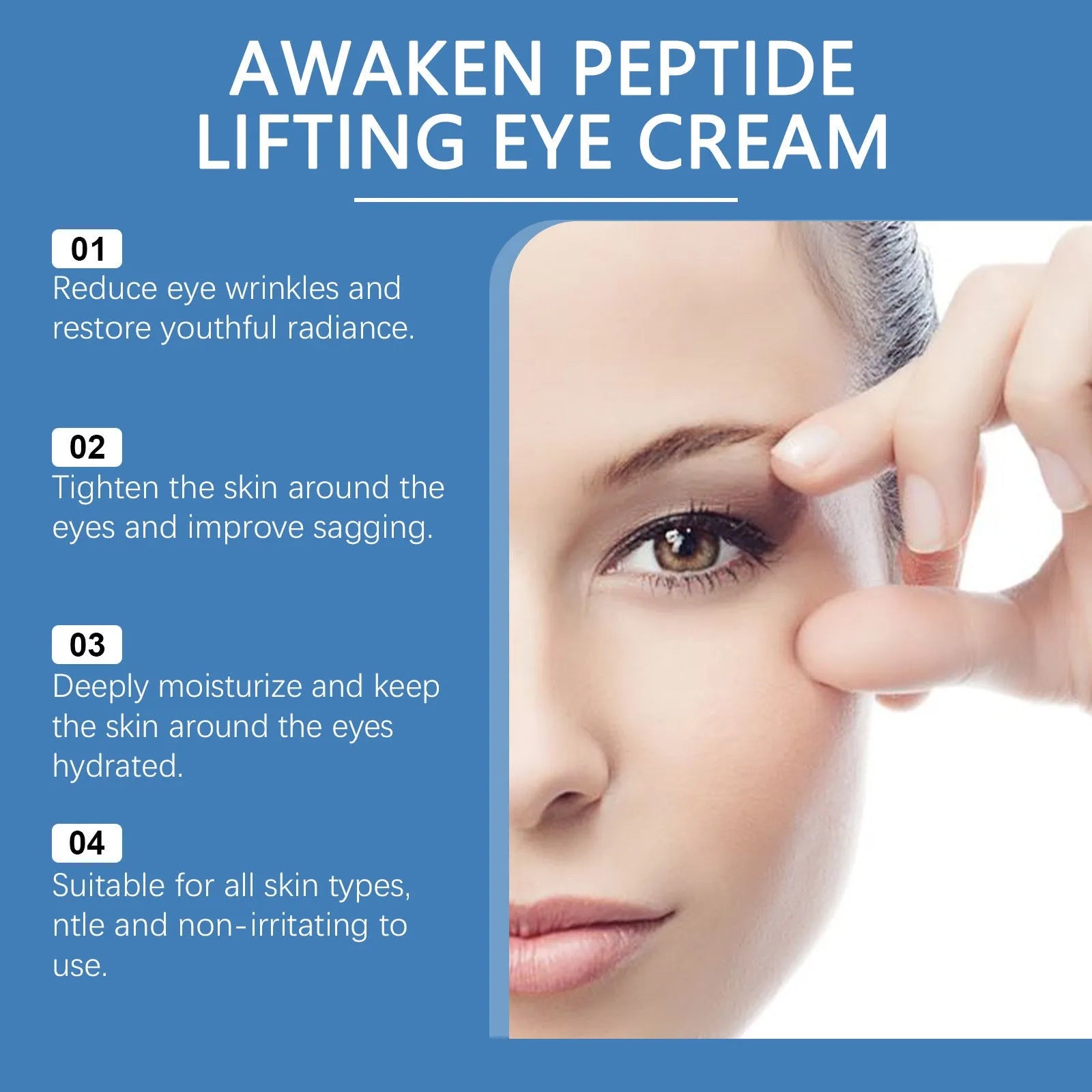 15g tube of Viareline collagen firming eye cream for the eye area