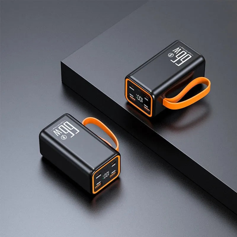 20000 mAh fast charge power bank in black and white colours