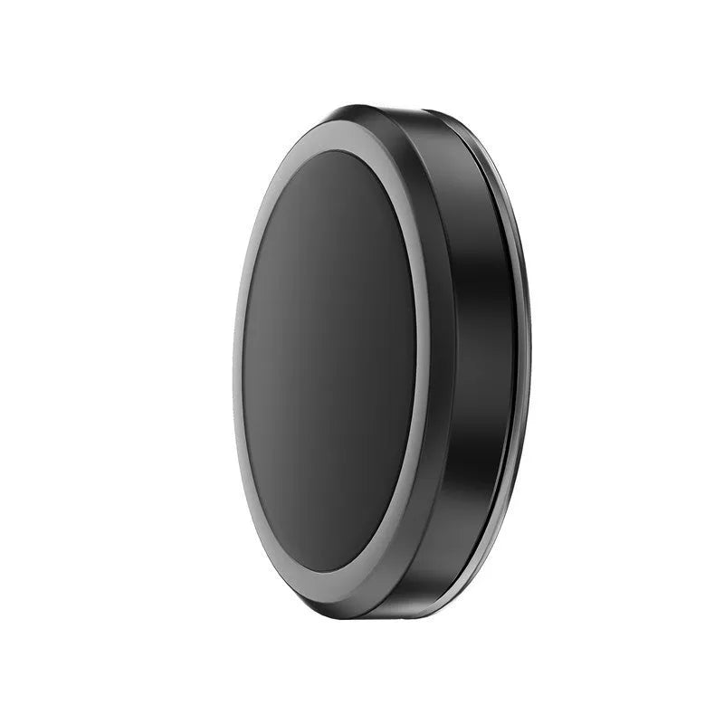 Obsidian Black alloy magnetic mobile phone holder with centripetal force technology on a desk