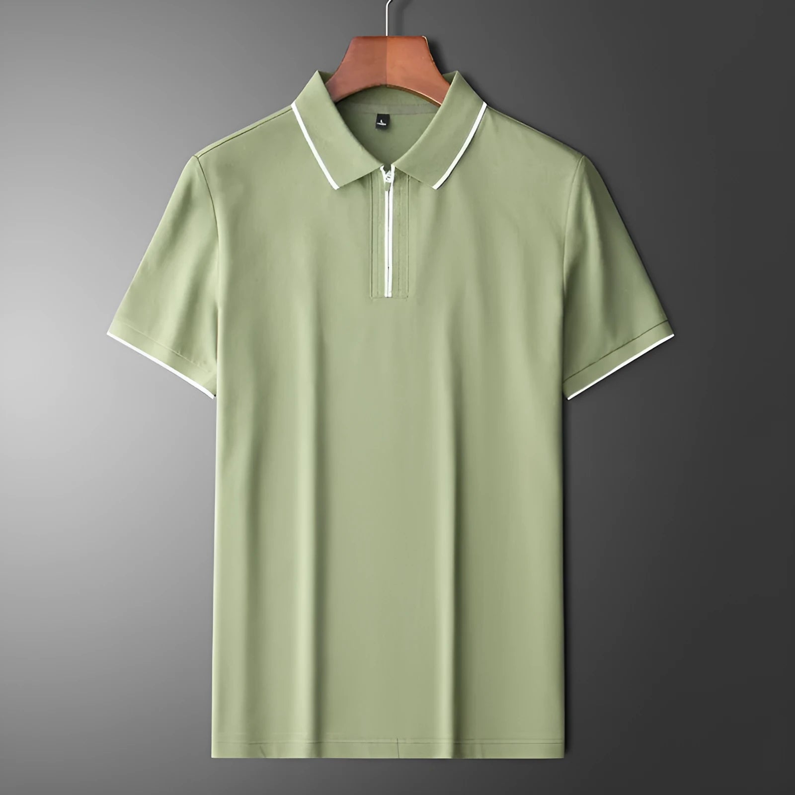 Men's slim fit business casual top in cotton blend fabric with short sleeves available in five colours