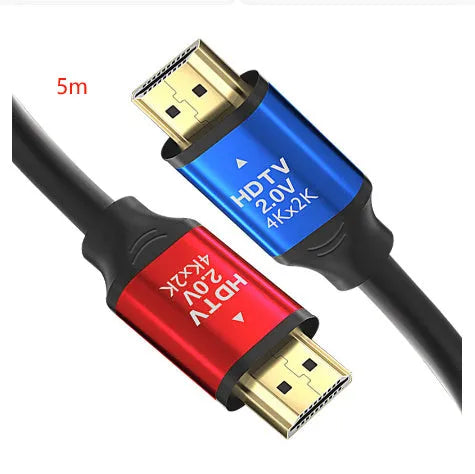 HDMI cable with aluminium alloy gold-plated connector, available in multiple lengths for computer monitors.