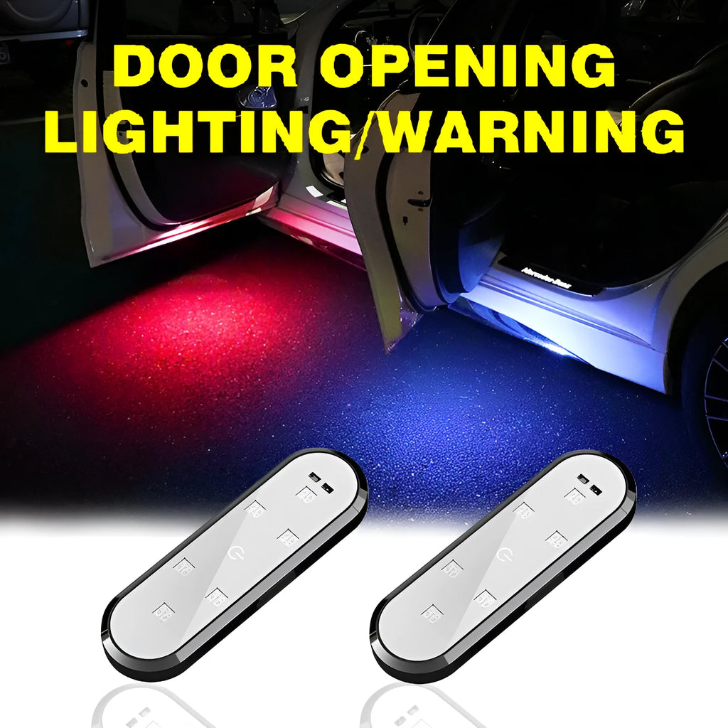 Car warning door light with LED anti-collision safety strip projection