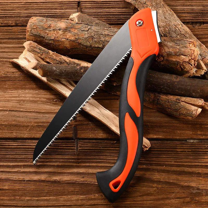 53cm SK5 folding saw with ABS grip, three-side fine grinding and serrated quenching on blade