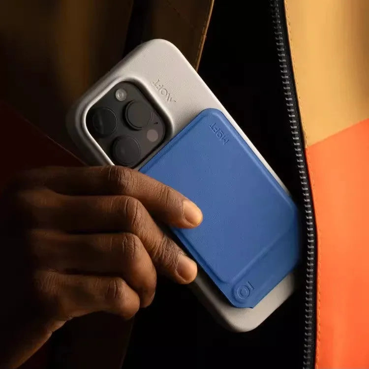 Black magnetic mobile phone holder and case showing front view with dimensions 96.5mm by 63.5mm.