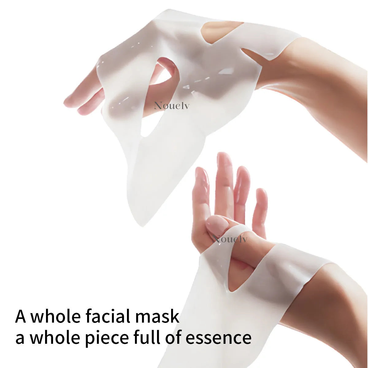 Box containing four collagen layered patch masks for facial moisturising and rejuvenation.