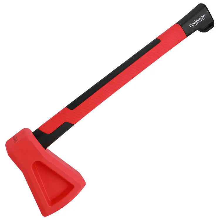 Red plastic fitness axe muscle trainer for home strength workouts