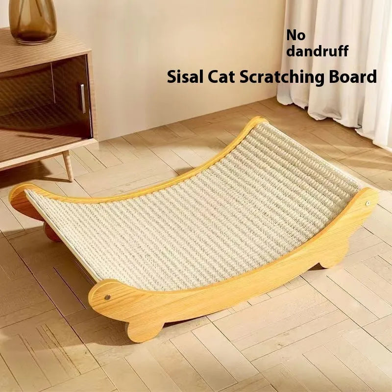 Sisal cat scratch board with sisal blanket covering in pastoral style, small and large size options