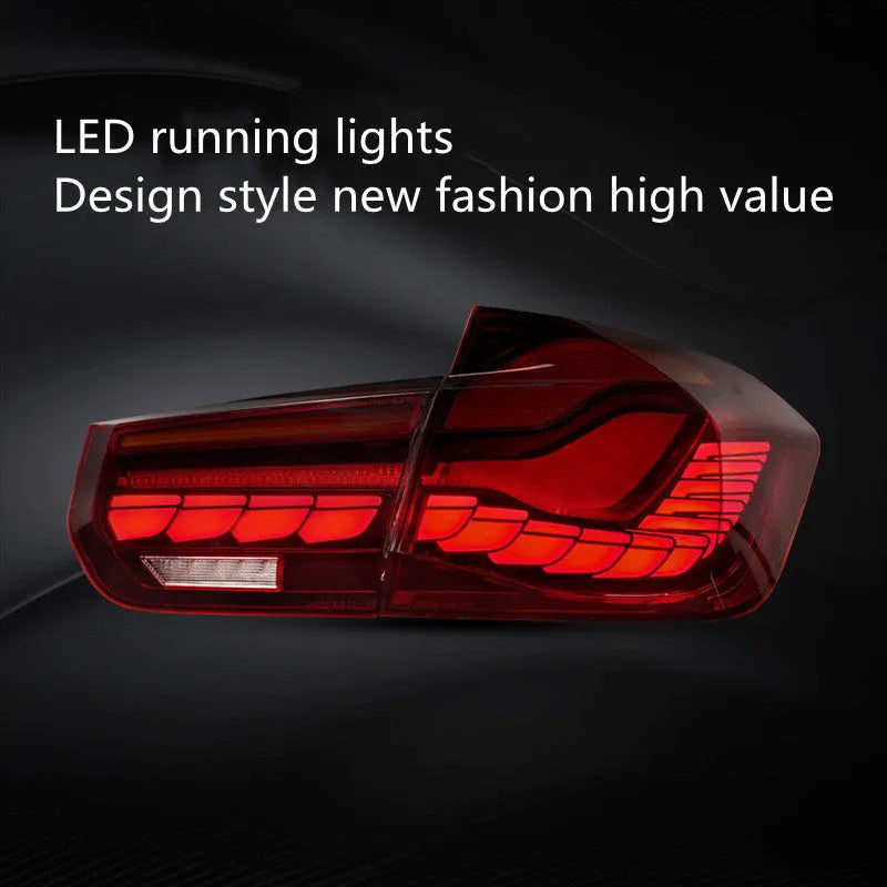 LED car taillight assembly for BMW 3 Series F30 F35, 12V 20W, red or brown mirror cover, left or right side