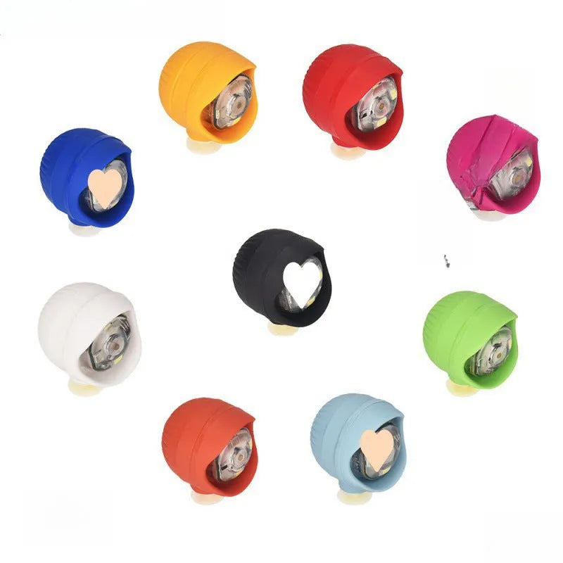 Camping warning shoe light in PVC, 4.5cm size, available in nine colours for outdoor use