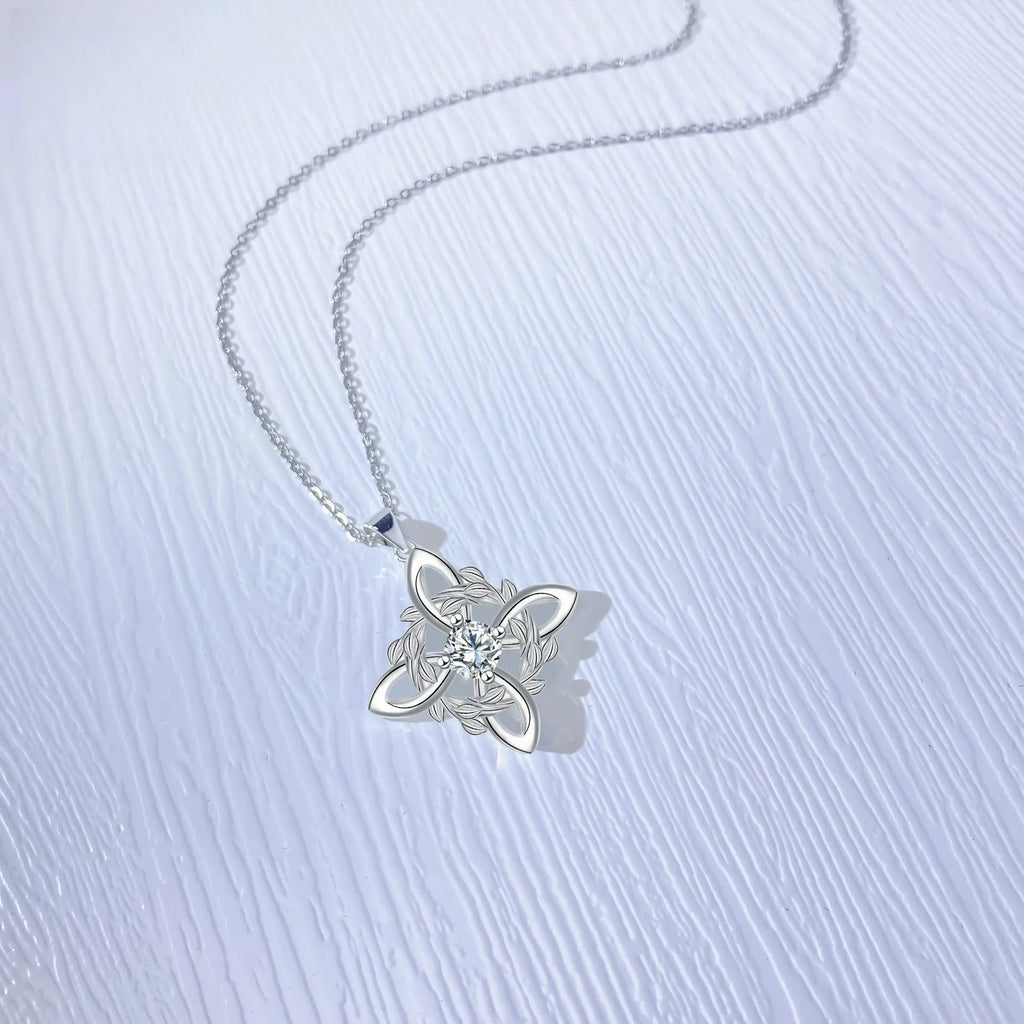 Personalised vintage inlaid zircon triangle pendant necklace on copper cross chain, adjustable 41-50cm, garland colour