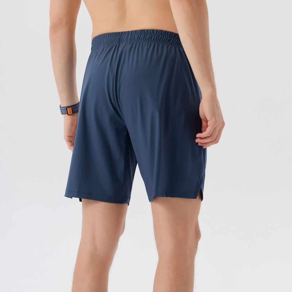 Personality Ice Silk Sports Shorts for men in nylon fabric with mid waist design