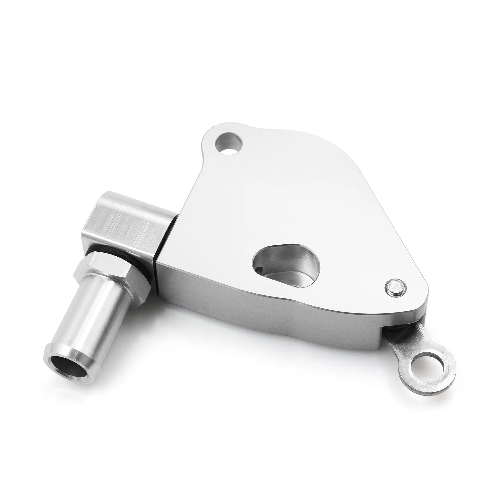 Aluminium alloy intake manifold coolant adapter for Honda K20 K24 engines with brass fittings