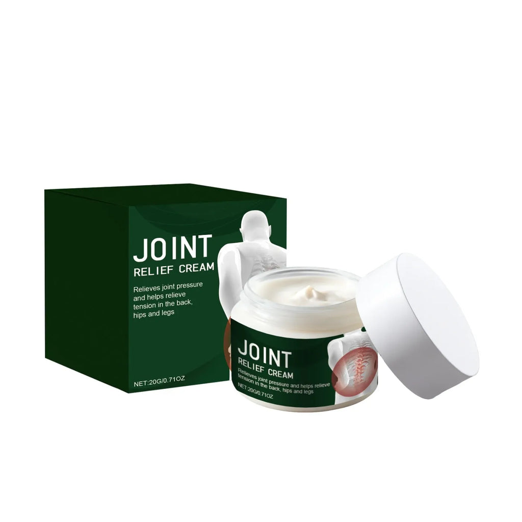 20g body relief cream with mint arnica capsicum frankincense and allantoin in a small container