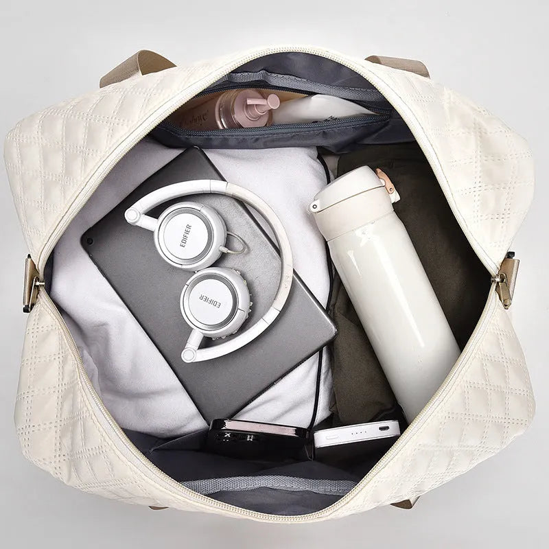Large capacity Oxford cloth buggy travel bag in a solid colour with breathable design