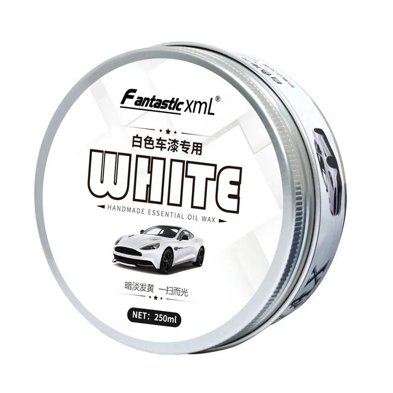 Crystal wax plating kit for car paint with solid wax sponge and towel 120g