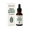 30ml male vitality support oil drops bottle with dropper, containing ginger root oil and mint leaf extract