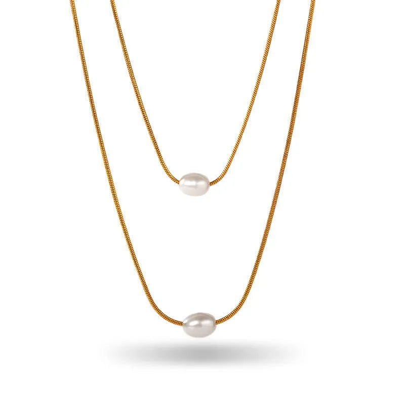 Retro stainless steel necklace with mixed gem inlaid agate pendant and regular chain style electroplated finish