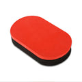 Table tennis racket cleaner kit with sponge mop and 100ml rubber cleaning agent on a court