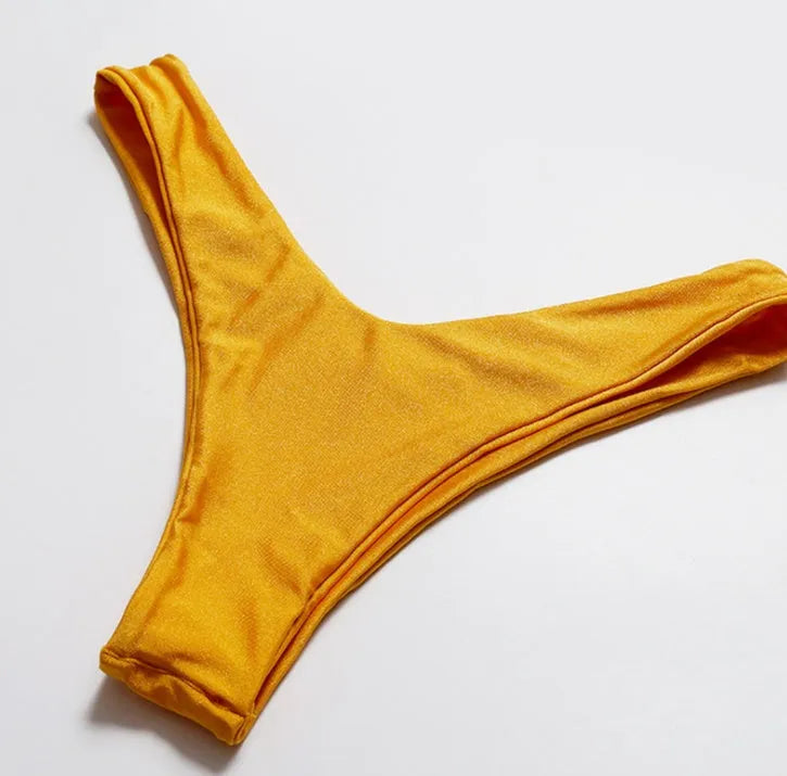 Open back bikini swimsuit with chest pad, polyester acetate fabric, S M L, multi-colour options