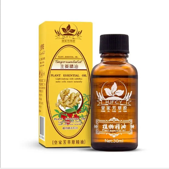 Royal Grassland Ginger Essential Oil 30ml bottle with grape seed and ginger flower oils for nourished skin