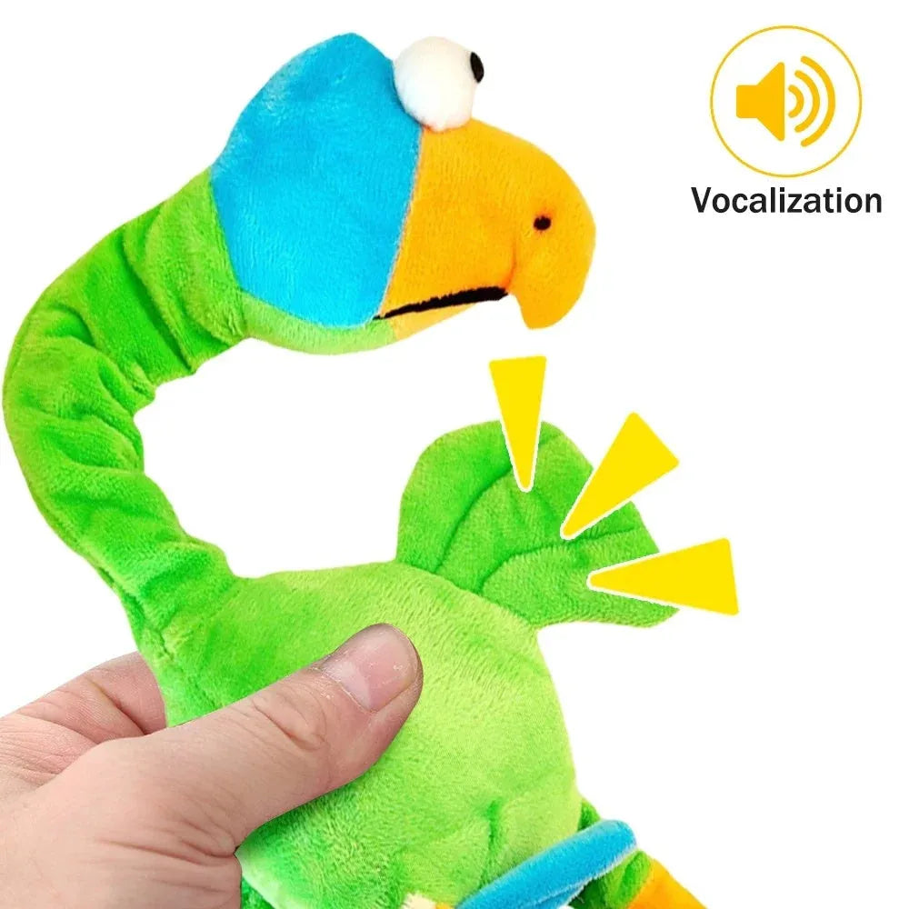 Screaming chicken sound dog chew toy in rubber material showing black, green and orange colour options