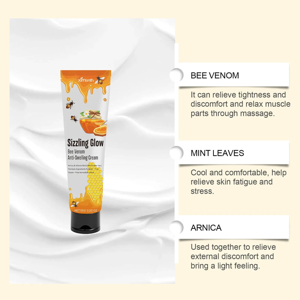 15g skin rejuvenation cream container with bee venom and vitamin B6