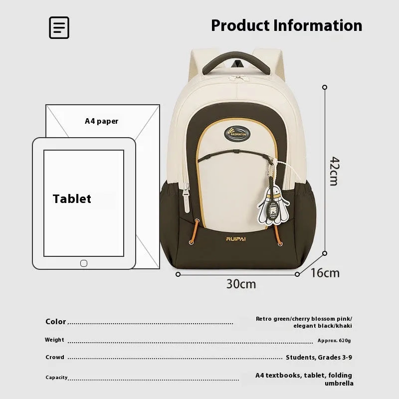 Leisure travel backpack in cherry blossom pink with curved shoulder straps and 20-35L capacity