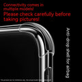 Thickened transparent TPU airbag phone case for Samsung Galaxy showing back cover with corner cushioning