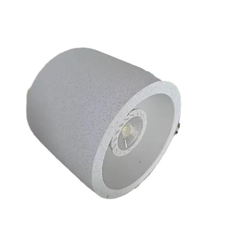 Cement Japanese-style ceiling lamp with white sandstone finish, 220V, for corridor and restaurant use