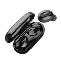 Black Bluetooth earphone with Bluetooth 5.0, 10 metre range, 120 hour standby, and NFC function