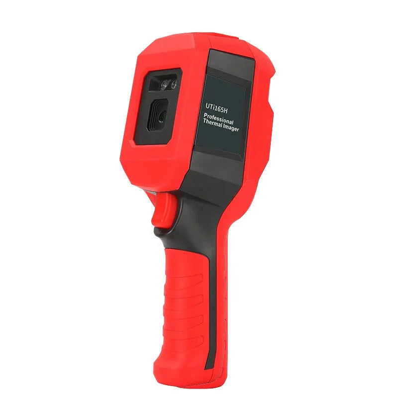 UTi series handheld infrared thermal imager with colour screen showing a thermal image.