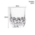 Thick bottom crystal whiskey shot glass in a selected colour from the 001-012 range.