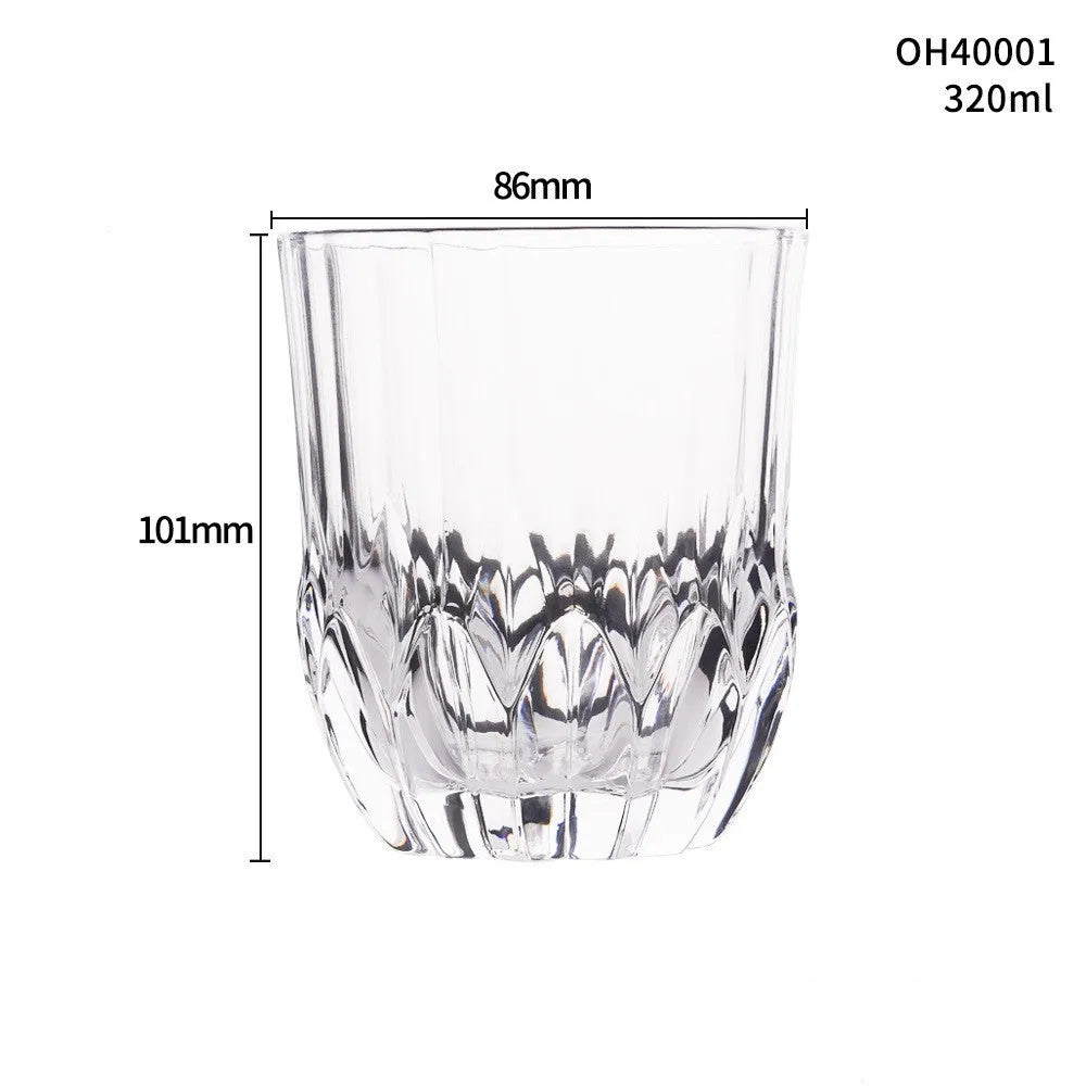 Thick bottom crystal whiskey shot glass in a selected colour from the 001-012 range.