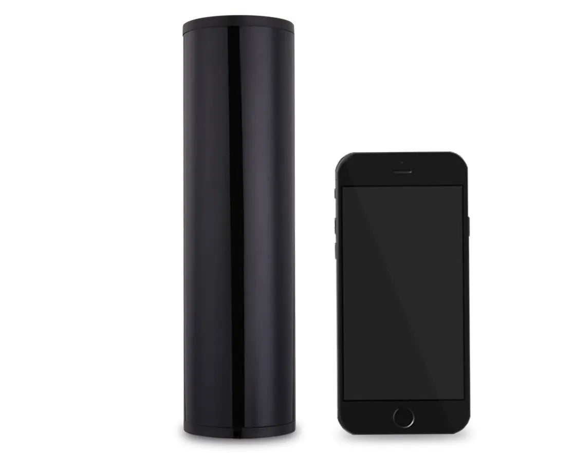 Intelligent digital display inflatable pump cylinder stainless steel housing 150PSI 12V car charger black