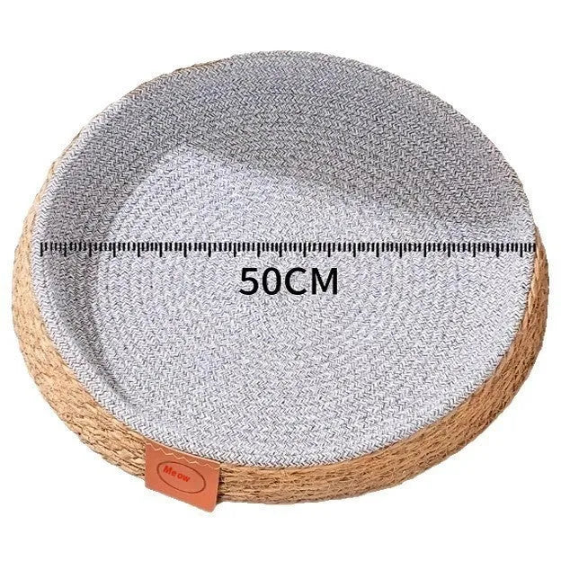 Rattan woven cat nest bed cage for indoor pets available in four sizes