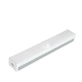 Black and white battery-operated LED strip light with body motion sensor in various lengths.