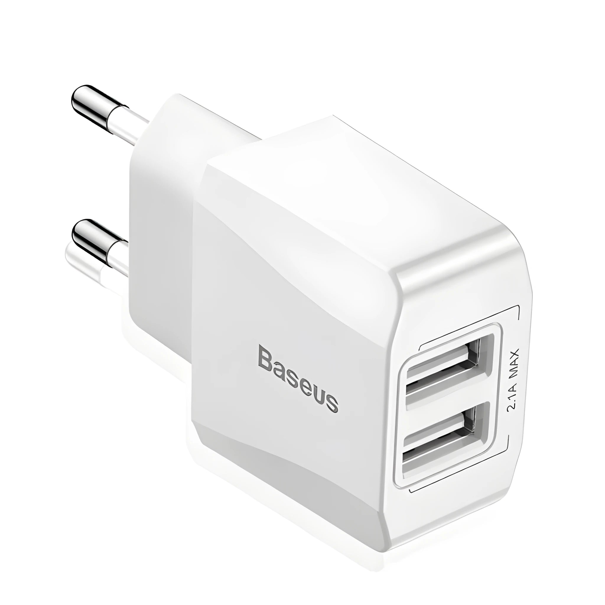 Baseus mini dual USB charger with EU plug for iPhone and Samsung phones