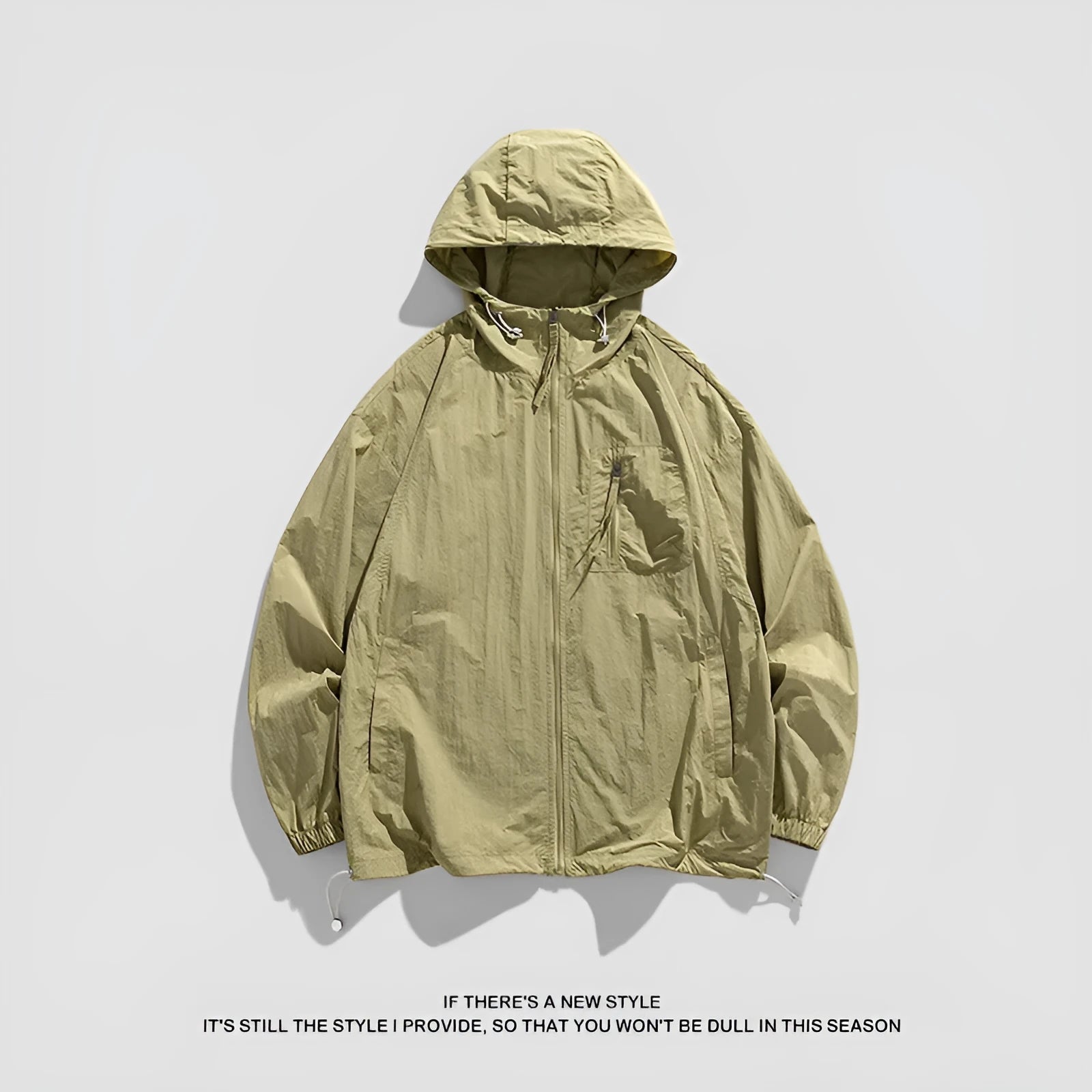 Lightweight hooded sun protection jacket in spandex fabric available in four colour options