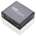 Black HDMI to DVI converter with coaxial audio port and 1.5 metre attached cable