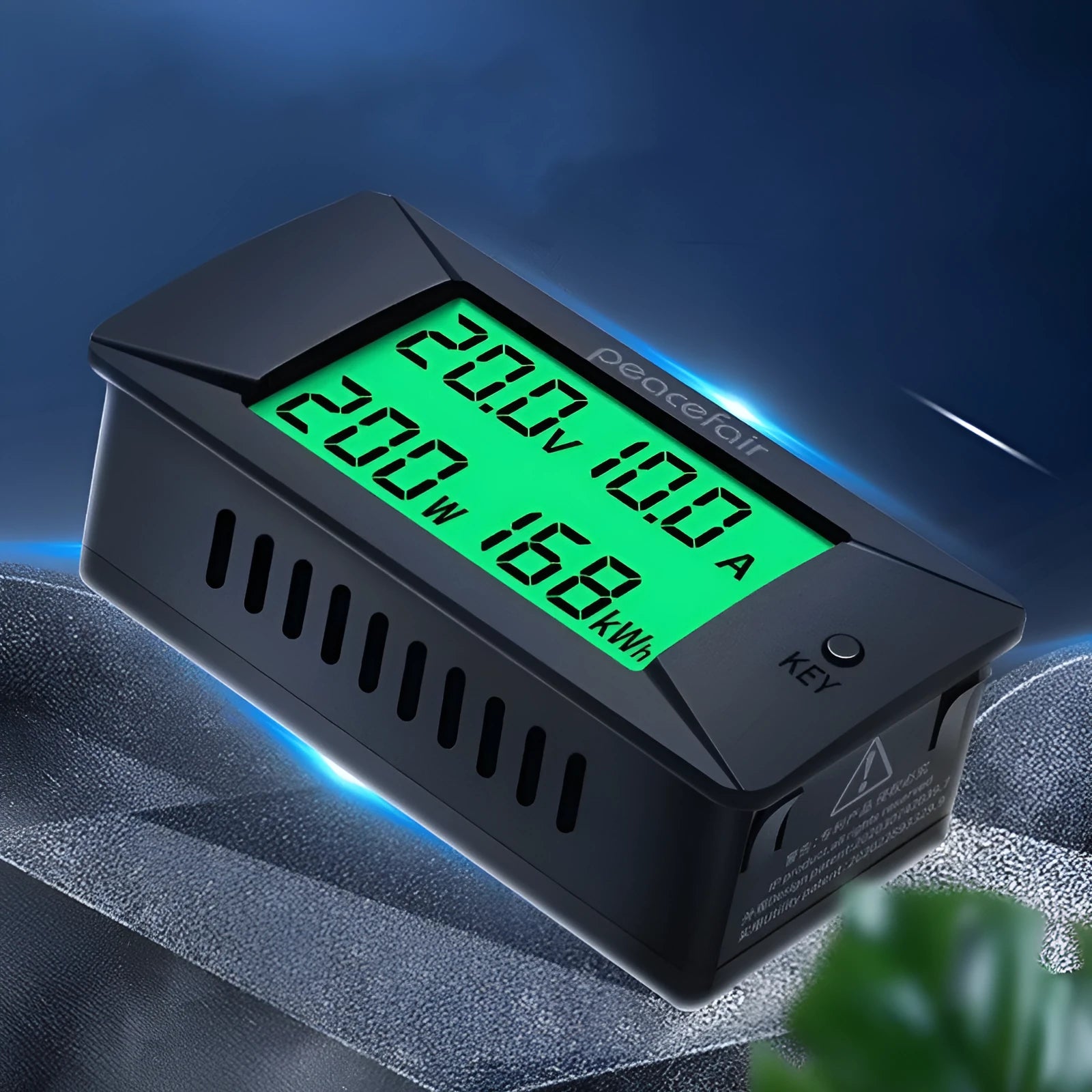DC digital display voltmeter and ammeter with clear readout showing 0-300V measurement range