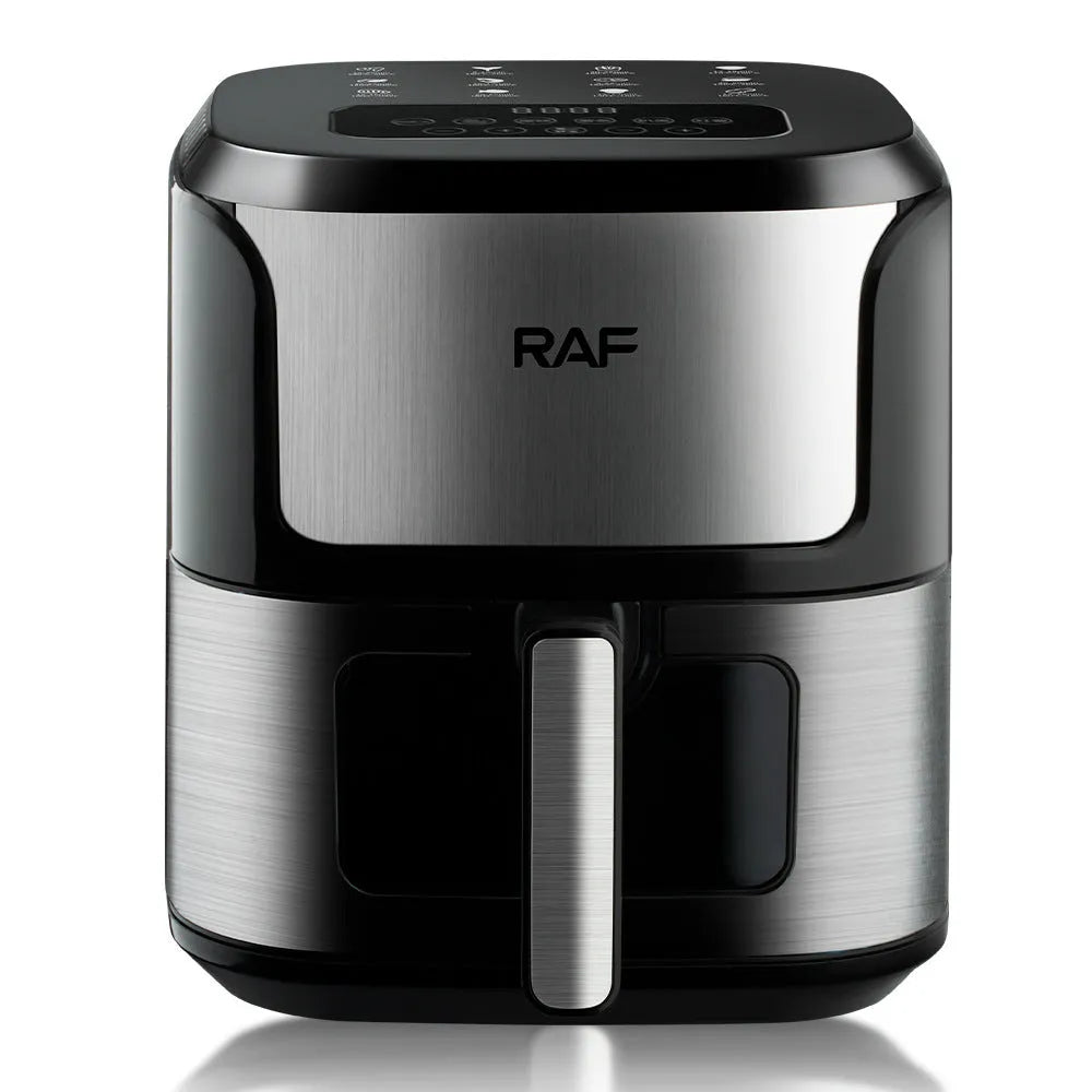 Multifunctional visual air fryer with touch control and plastic body for home use