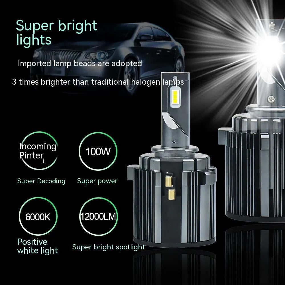Golf 7 LED low beam headlight bulb replacement with aviation aluminium housing