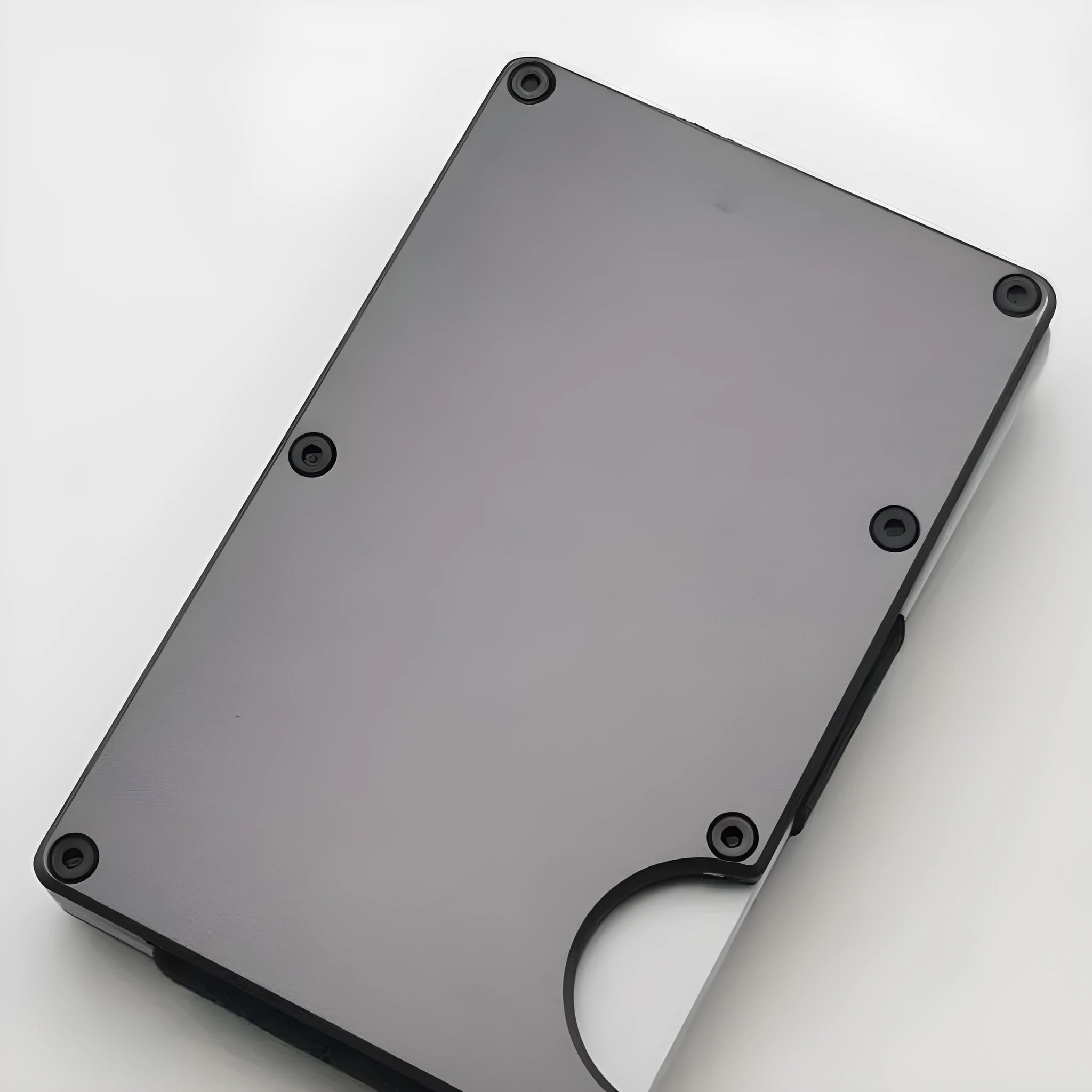 Aluminium alloy grey carbon fibre slim RFID blocking card wallet