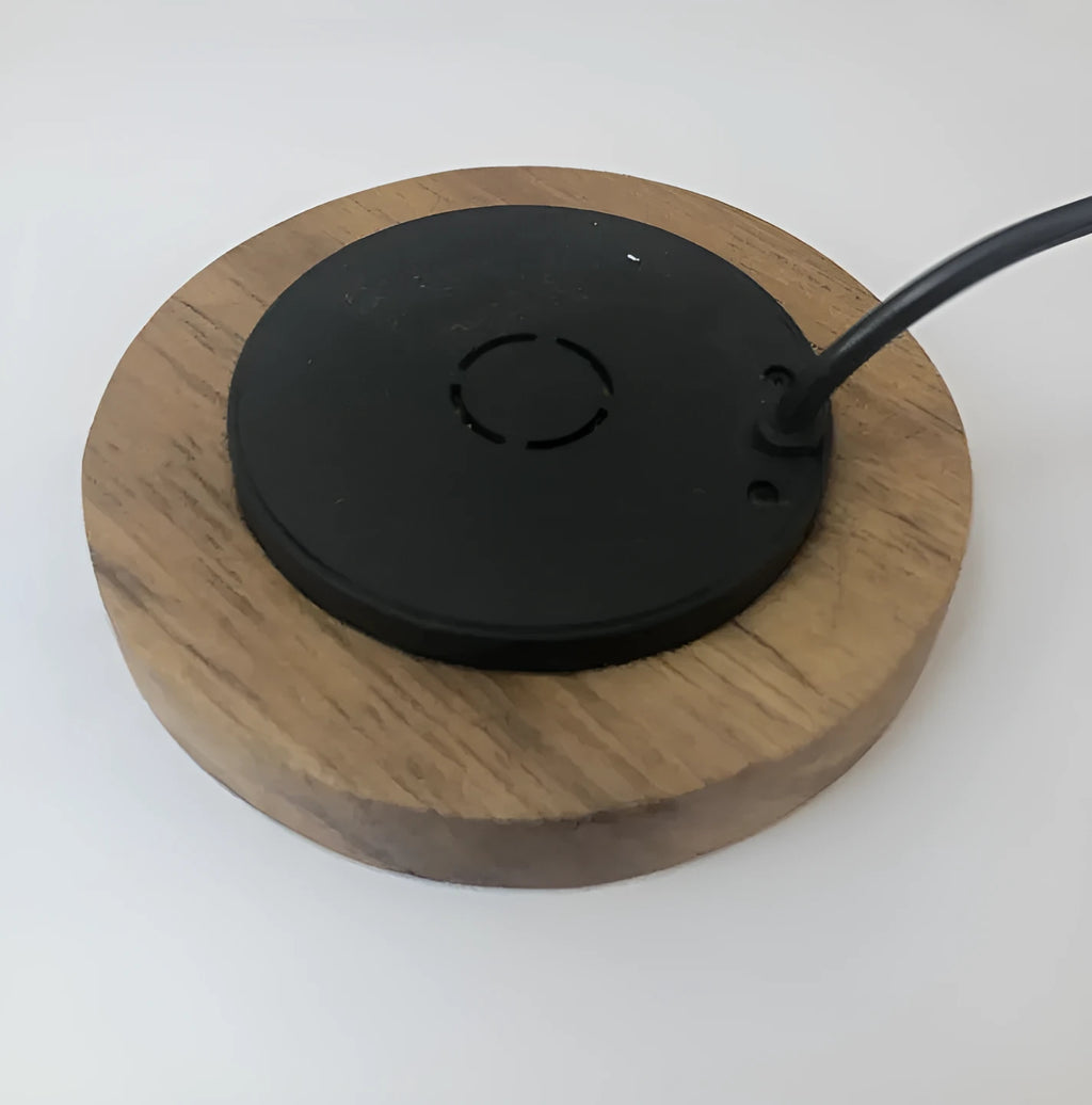 60mm round embedded wireless phone charger for desk and table installation