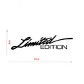 Black laser reflective car sticker with text design on PET material for vehicle body application