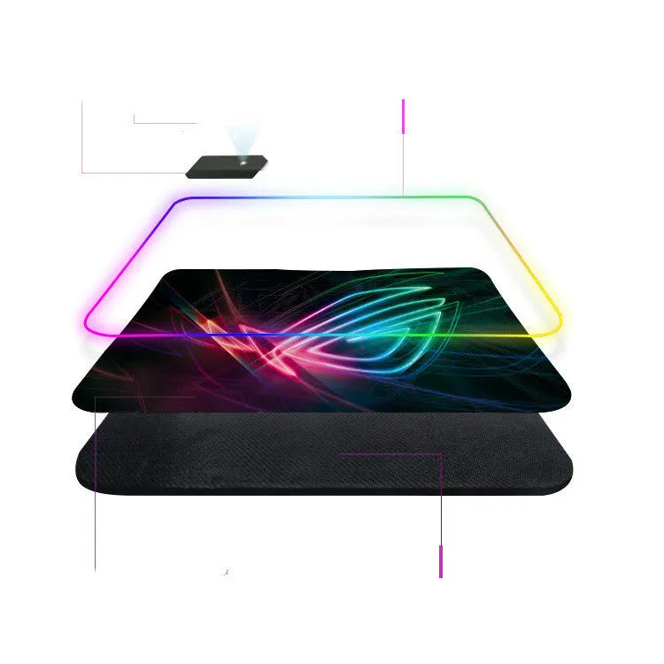 Colourful Prodigal Eye glowing mouse pad with heat transfer print on rubber and cloth surface